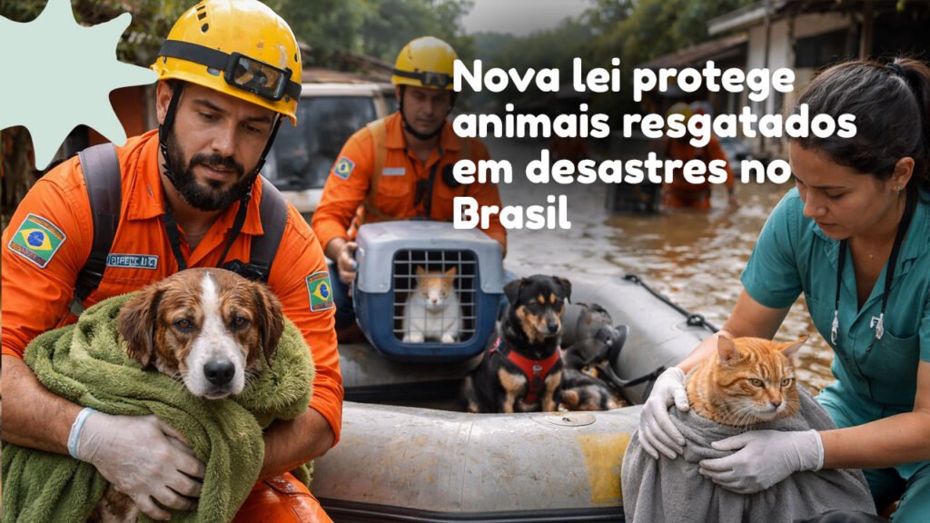Nova lei protege animais resgatados em desastres no Brasil
